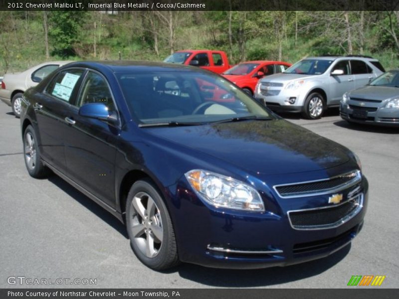 Imperial Blue Metallic / Cocoa/Cashmere 2012 Chevrolet Malibu LT