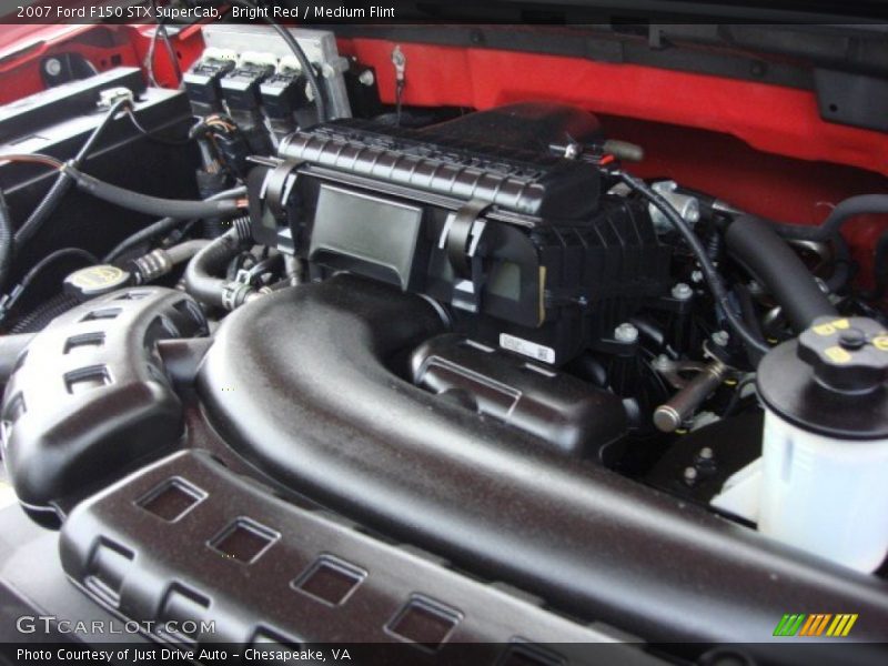 Bright Red / Medium Flint 2007 Ford F150 STX SuperCab