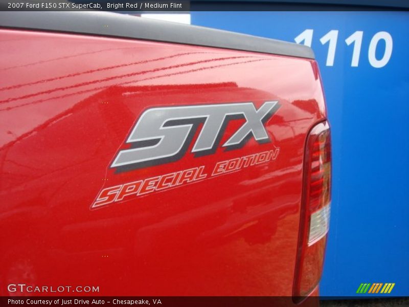 Bright Red / Medium Flint 2007 Ford F150 STX SuperCab