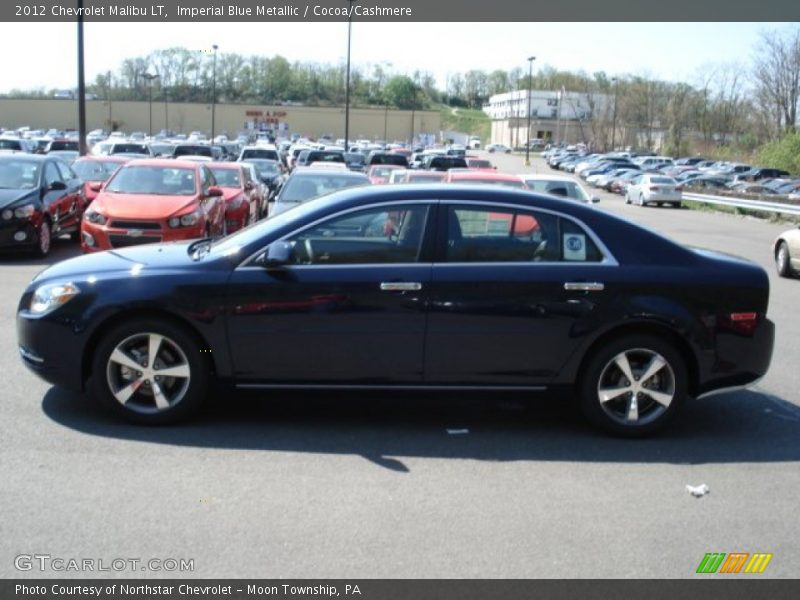 Imperial Blue Metallic / Cocoa/Cashmere 2012 Chevrolet Malibu LT