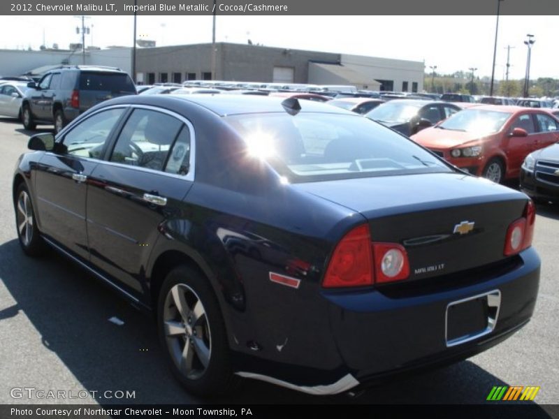 Imperial Blue Metallic / Cocoa/Cashmere 2012 Chevrolet Malibu LT