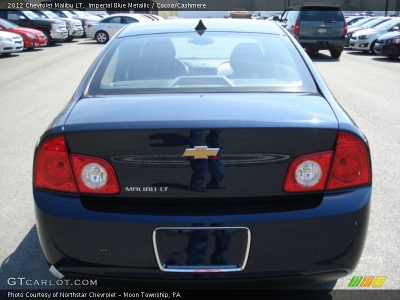 Imperial Blue Metallic / Cocoa/Cashmere 2012 Chevrolet Malibu LT