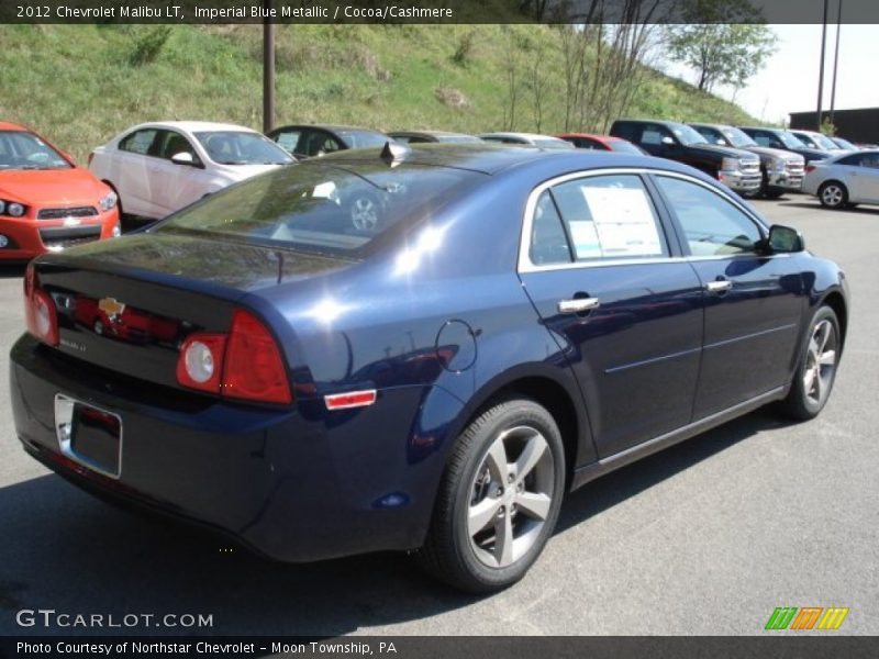 Imperial Blue Metallic / Cocoa/Cashmere 2012 Chevrolet Malibu LT