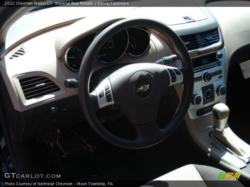 Imperial Blue Metallic / Cocoa/Cashmere 2012 Chevrolet Malibu LT