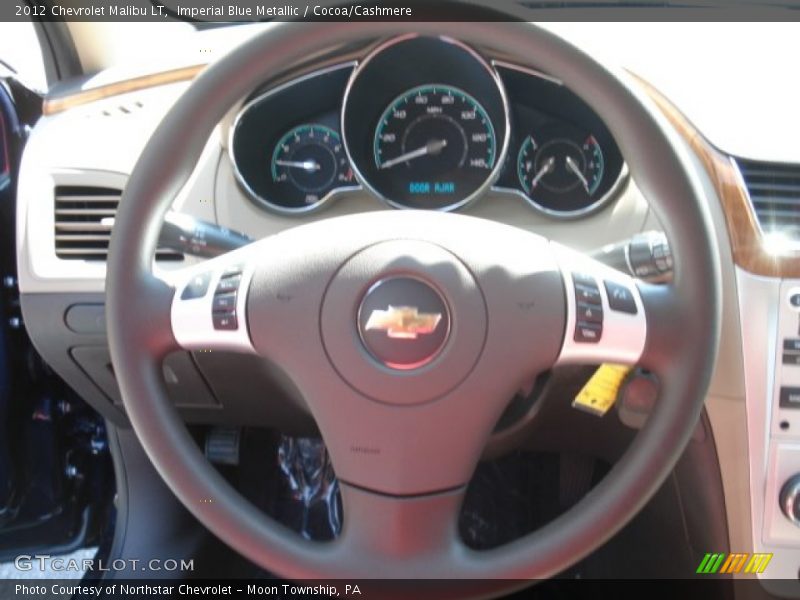 Imperial Blue Metallic / Cocoa/Cashmere 2012 Chevrolet Malibu LT