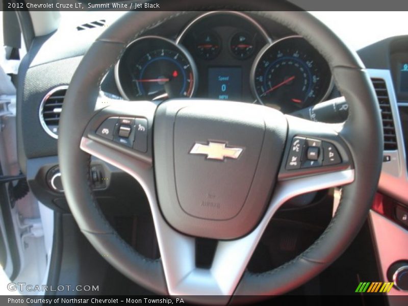 Summit White / Jet Black 2012 Chevrolet Cruze LT