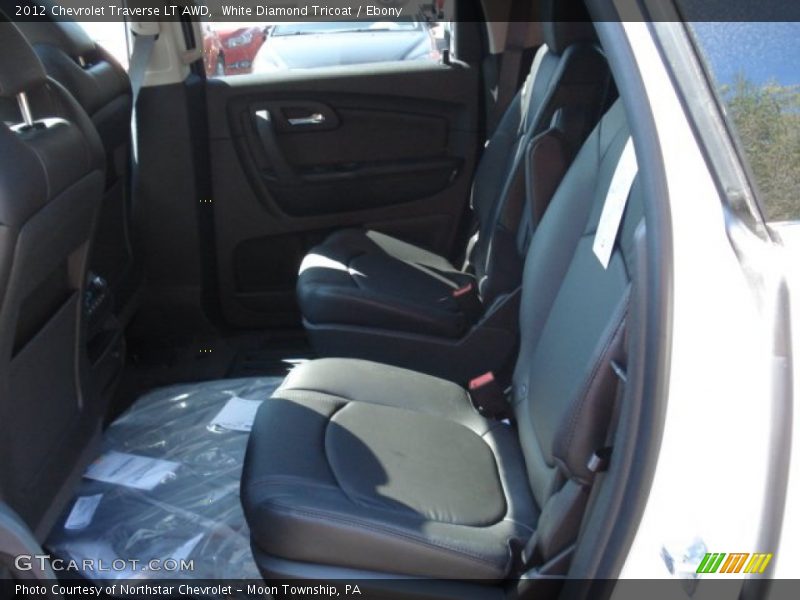 White Diamond Tricoat / Ebony 2012 Chevrolet Traverse LT AWD