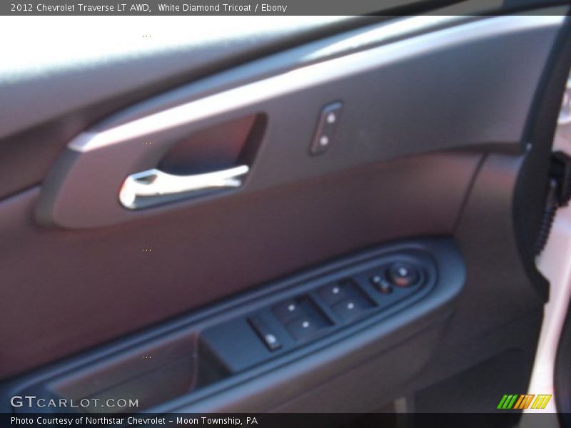White Diamond Tricoat / Ebony 2012 Chevrolet Traverse LT AWD