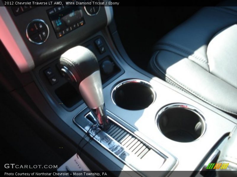 White Diamond Tricoat / Ebony 2012 Chevrolet Traverse LT AWD