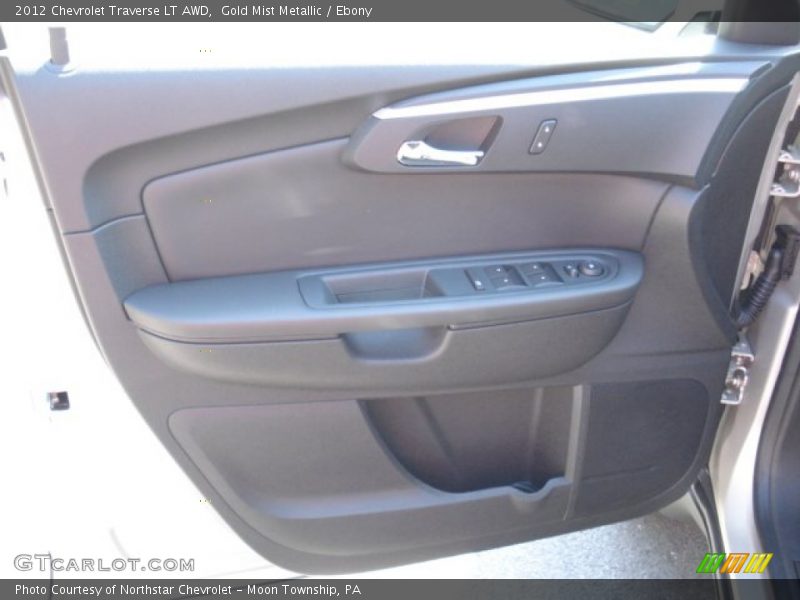 Gold Mist Metallic / Ebony 2012 Chevrolet Traverse LT AWD