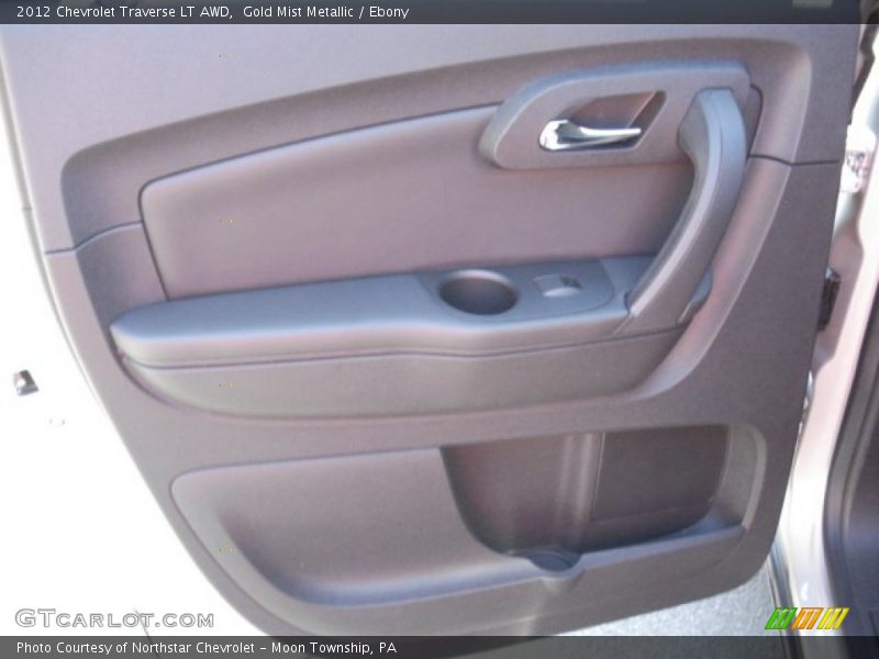 Gold Mist Metallic / Ebony 2012 Chevrolet Traverse LT AWD