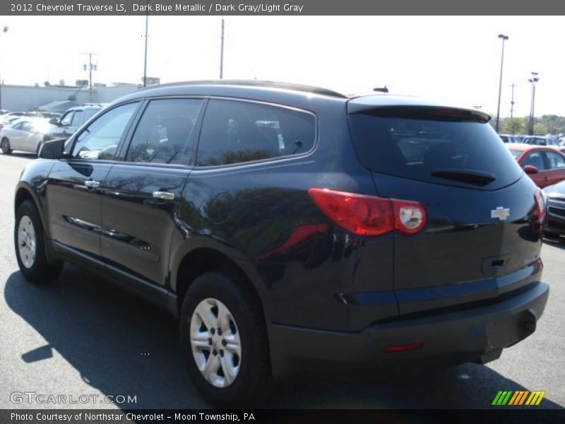 Dark Blue Metallic / Dark Gray/Light Gray 2012 Chevrolet Traverse LS