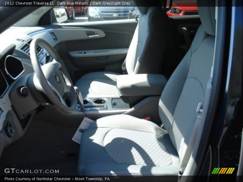 Dark Blue Metallic / Dark Gray/Light Gray 2012 Chevrolet Traverse LS