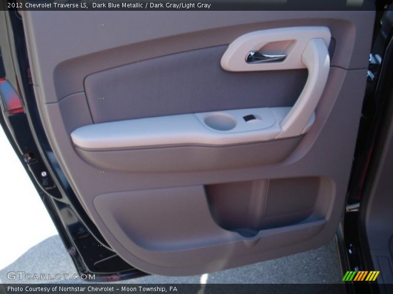 Dark Blue Metallic / Dark Gray/Light Gray 2012 Chevrolet Traverse LS