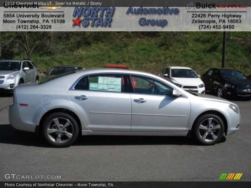 Silver Ice Metallic / Ebony 2012 Chevrolet Malibu LT
