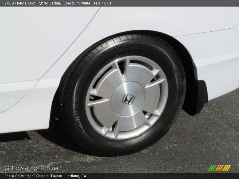 Spectrum White Pearl / Blue 2009 Honda Civic Hybrid Sedan