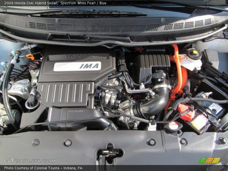 Spectrum White Pearl / Blue 2009 Honda Civic Hybrid Sedan