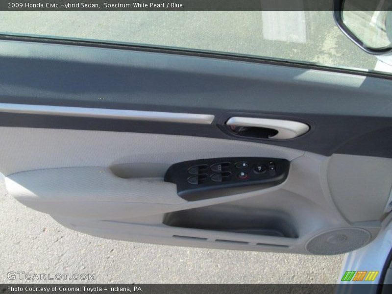Spectrum White Pearl / Blue 2009 Honda Civic Hybrid Sedan