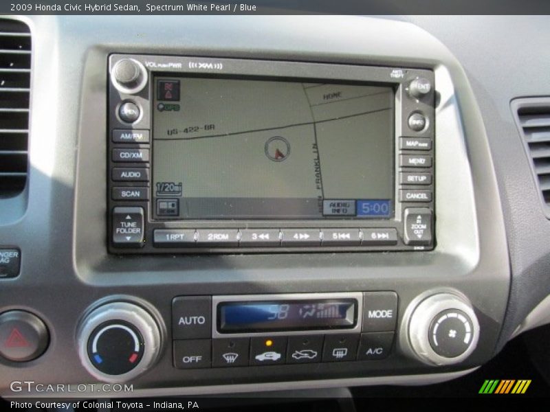 Spectrum White Pearl / Blue 2009 Honda Civic Hybrid Sedan