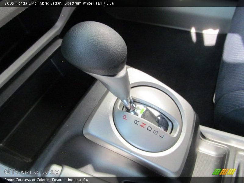 Spectrum White Pearl / Blue 2009 Honda Civic Hybrid Sedan