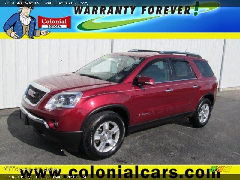 Red Jewel / Ebony 2008 GMC Acadia SLT AWD