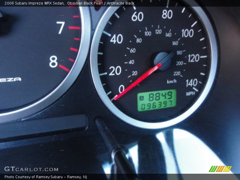 Obsidian Black Pearl / Anthracite Black 2006 Subaru Impreza WRX Sedan