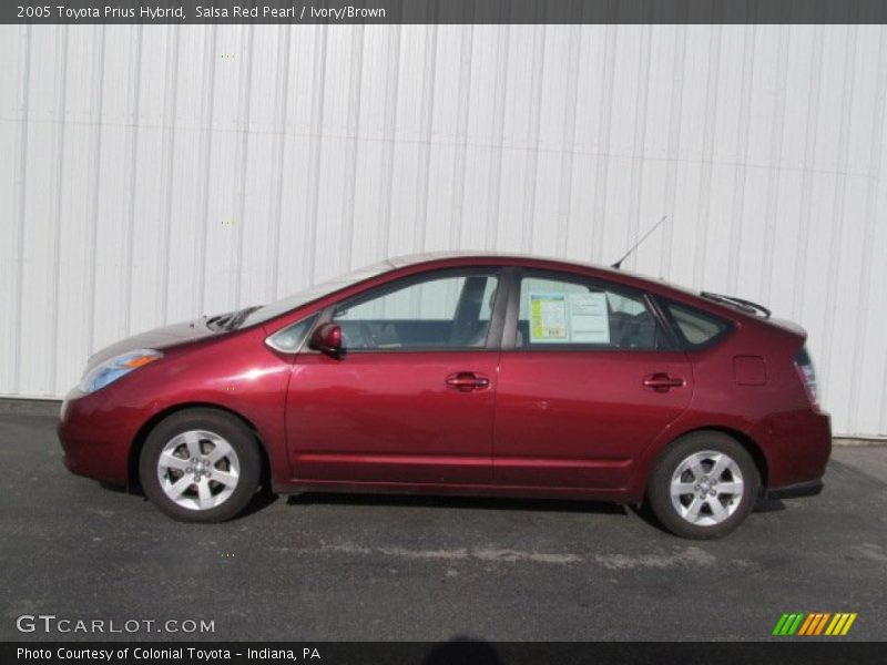Salsa Red Pearl / Ivory/Brown 2005 Toyota Prius Hybrid
