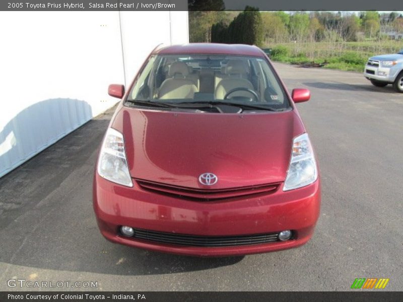 Salsa Red Pearl / Ivory/Brown 2005 Toyota Prius Hybrid