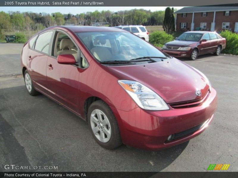 Salsa Red Pearl / Ivory/Brown 2005 Toyota Prius Hybrid
