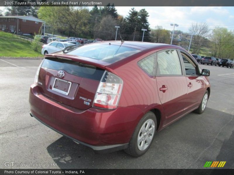 Salsa Red Pearl / Ivory/Brown 2005 Toyota Prius Hybrid