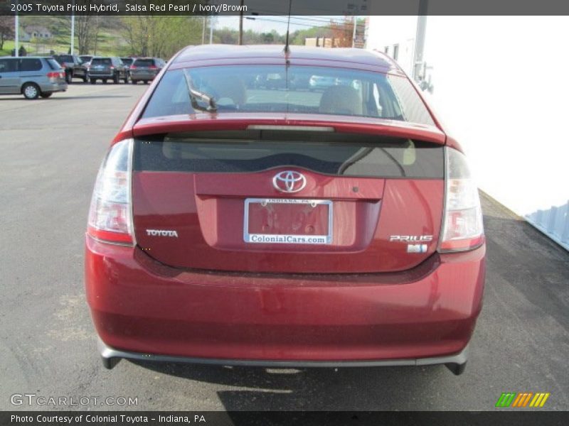 Salsa Red Pearl / Ivory/Brown 2005 Toyota Prius Hybrid