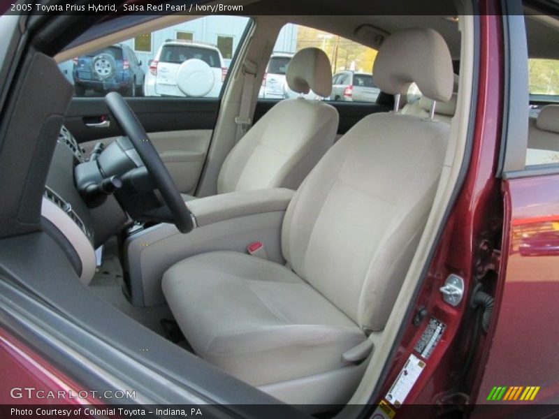 Salsa Red Pearl / Ivory/Brown 2005 Toyota Prius Hybrid