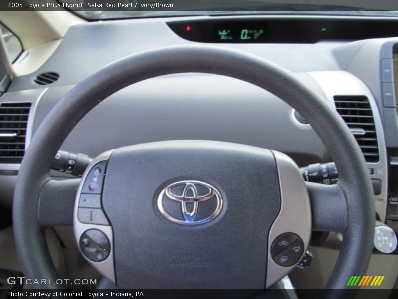Salsa Red Pearl / Ivory/Brown 2005 Toyota Prius Hybrid