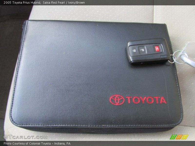 Salsa Red Pearl / Ivory/Brown 2005 Toyota Prius Hybrid