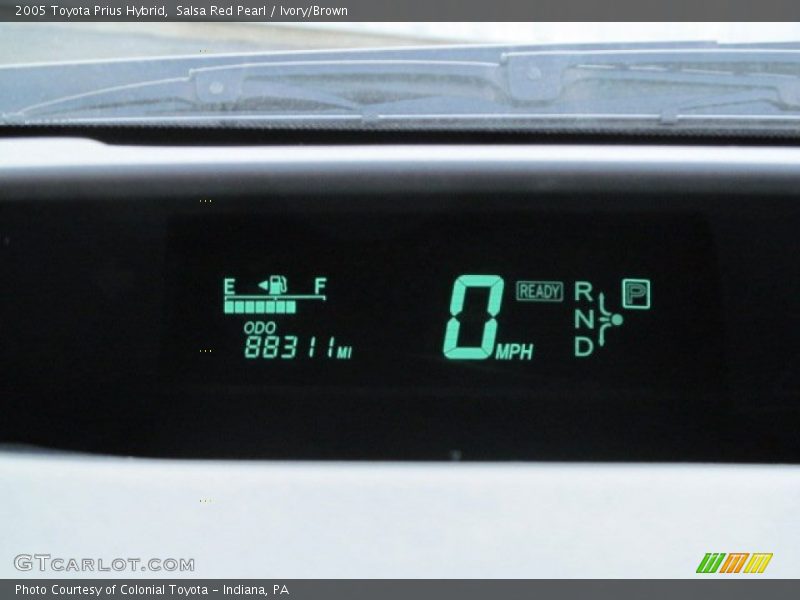Salsa Red Pearl / Ivory/Brown 2005 Toyota Prius Hybrid