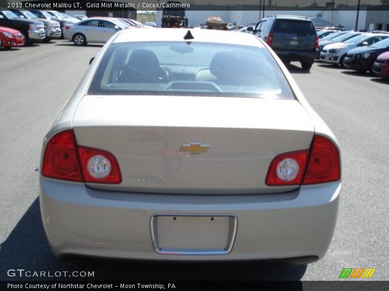 Gold Mist Metallic / Cocoa/Cashmere 2012 Chevrolet Malibu LT