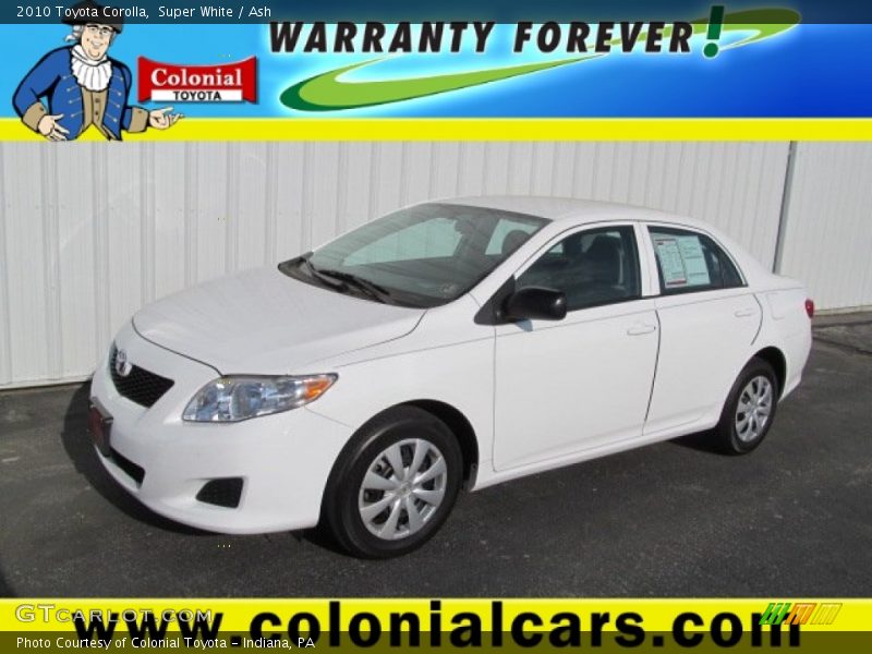 Super White / Ash 2010 Toyota Corolla