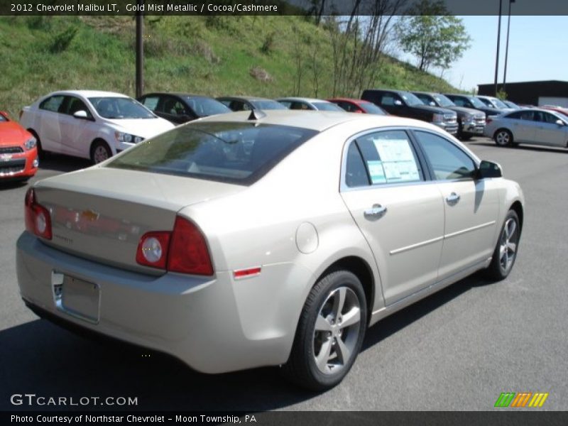 Gold Mist Metallic / Cocoa/Cashmere 2012 Chevrolet Malibu LT