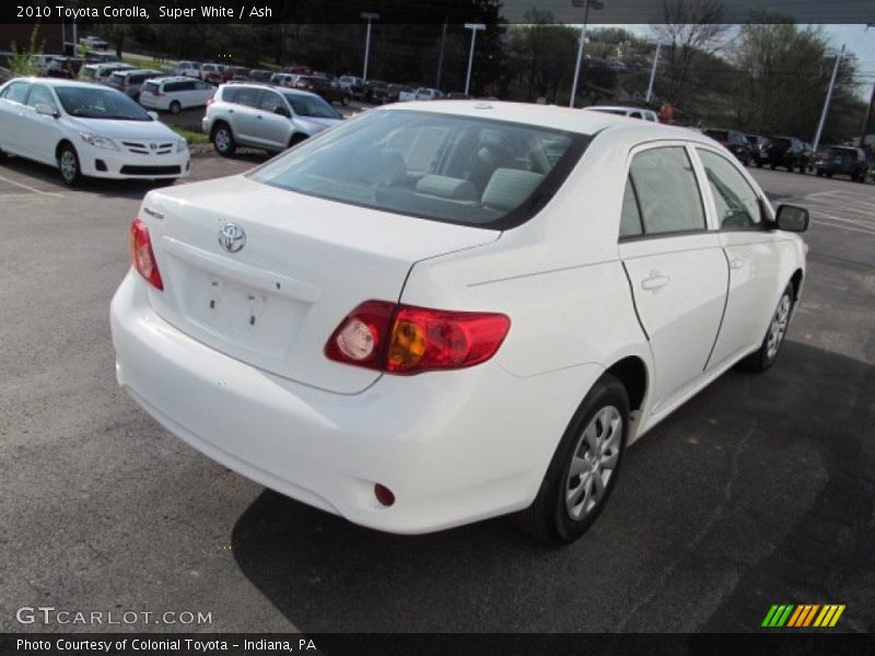 Super White / Ash 2010 Toyota Corolla