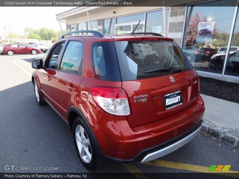 Cherry Red Metallic / Black 2009 Suzuki SX4 Crossover Technology AWD