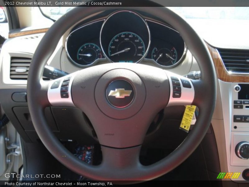 Gold Mist Metallic / Cocoa/Cashmere 2012 Chevrolet Malibu LT