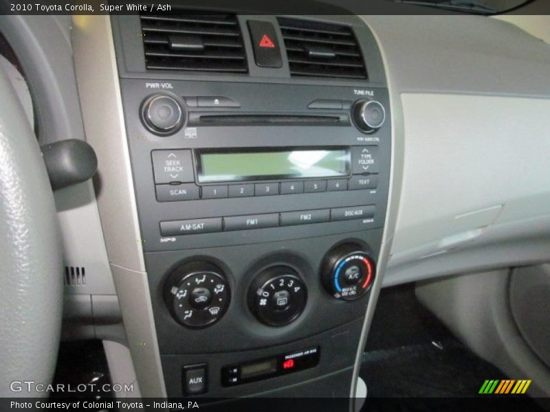 Super White / Ash 2010 Toyota Corolla