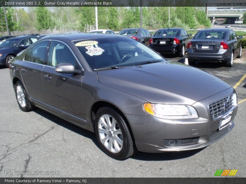 Oyster Gray Metallic / Anthracite Black 2009 Volvo S80 3.2