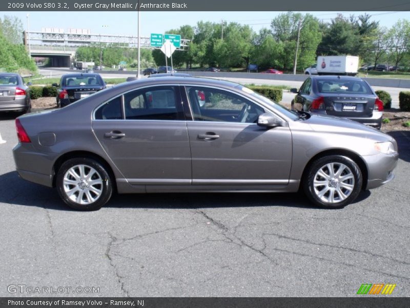 Oyster Gray Metallic / Anthracite Black 2009 Volvo S80 3.2