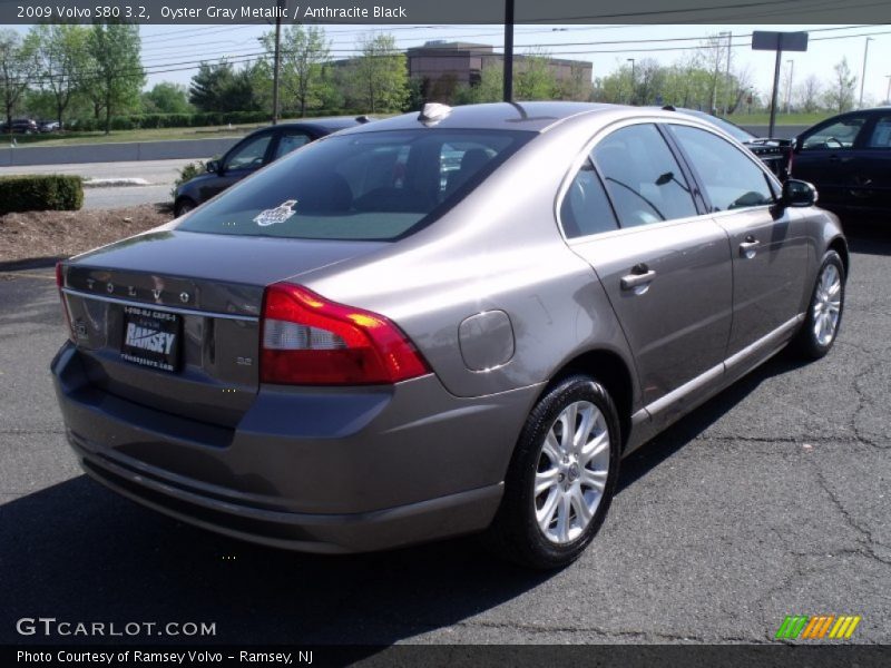 Oyster Gray Metallic / Anthracite Black 2009 Volvo S80 3.2