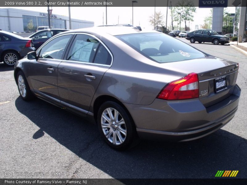 Oyster Gray Metallic / Anthracite Black 2009 Volvo S80 3.2