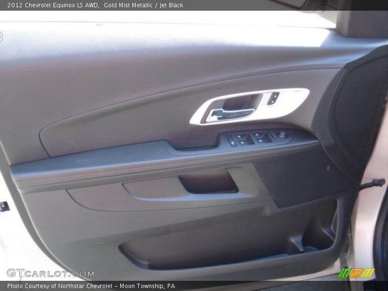Gold Mist Metallic / Jet Black 2012 Chevrolet Equinox LS AWD