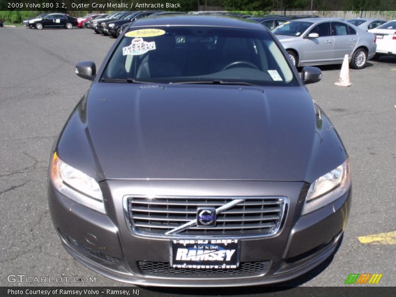 Oyster Gray Metallic / Anthracite Black 2009 Volvo S80 3.2