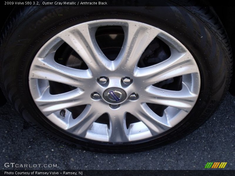 Oyster Gray Metallic / Anthracite Black 2009 Volvo S80 3.2