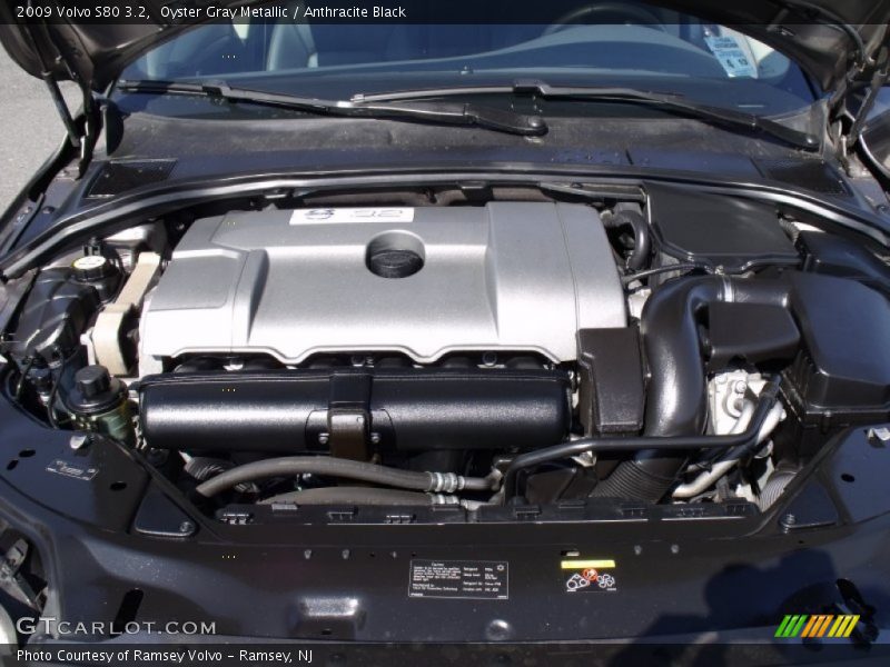 Oyster Gray Metallic / Anthracite Black 2009 Volvo S80 3.2